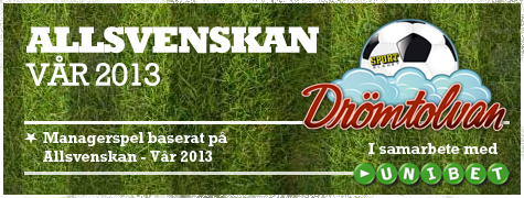 Drömtolvan Allsvenskan Vår 2013